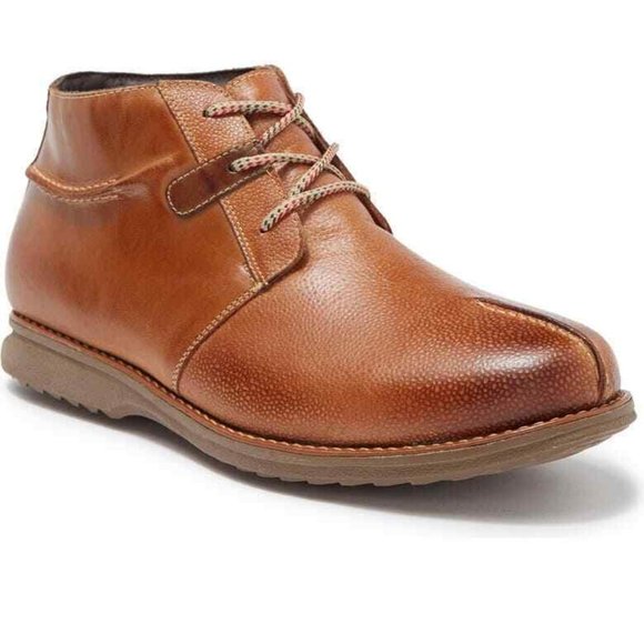 SANDRO MOSCOLONI Men's 13D COGNAC Split Toe Leather Chukka Boot - Picture 2 of 5